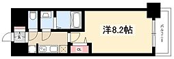 プレサンス上前津プレス 1Kの間取図画像