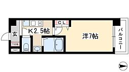 間取図画像 1K