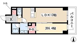 間取図画像 1LDK