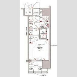 MAXIV新栄 1Kの間取図画像