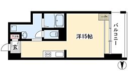 S-FORT六番町 ワンルームの間取図画像