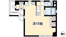 ジラールペルゴ ワンルームの間取図画像