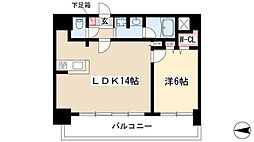 ファーストレジデンス栄 1LDKの間取図画像