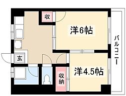 第二川島ビル 2Kの間取図画像