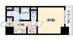 吹上ミルキーウェー 1Kの間取図画像
