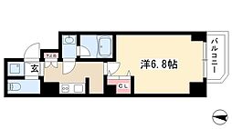 APEX名古屋栄プレミアライフ 1Kの間取図画像