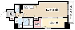 SOU大須 1LDKの間取図画像