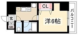 フィール大須 1Kの間取図画像
