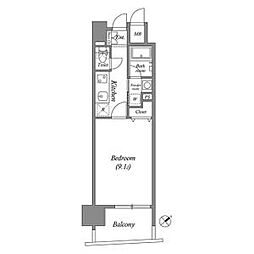 千種アヴァンギャルドプレイス 1Kの間取図画像