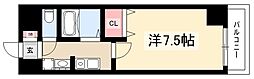 T'sDream栄 1Kの間取図画像