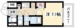 S-RESIDENCE名古屋菊井aline 1Kの間取図画像