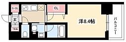 GRANDESPOIR車道 1Kの間取図画像