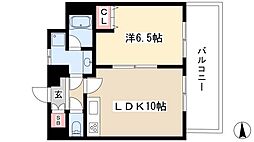スタジオスクエア泉 1LDKの間取図画像
