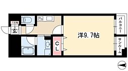 あいさきがけ 1Kの間取図画像