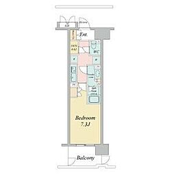ラフィシア上前津 1Kの間取図画像