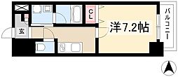 ボーデュキャナル幅下 1Kの間取図画像