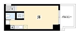 栄マンションN棟 ワンルームの間取図画像