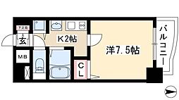 プレサンス泉アーバンゲート 1Kの間取図画像