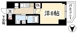 プレサンス鶴舞グリーンパーク 1Kの間取図画像