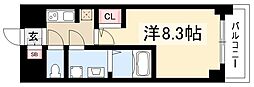 S-RESIDENCE熱田 1Kの間取図画像