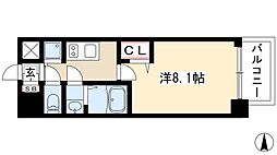 プレサンス東別院駅前 1Kの間取図画像