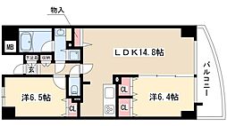 さくらヒルズフジミ 2LDKの間取図画像