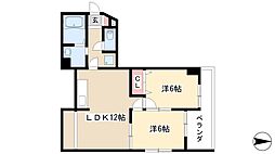パーク泉 2LDKの間取図画像