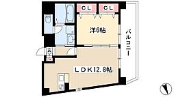 ウィステリア 1LDKの間取図画像