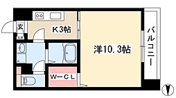 グレイス泉 1Kの間取図画像