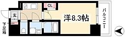 ディアレイシャス名古屋太閤通IV 1Kの間取図画像
