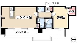 ファーストレジデンス栄 1LDKの間取図画像
