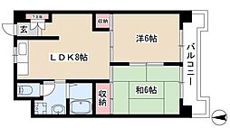 丸の内カジウラ 2DKの間取図画像