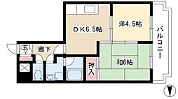レジデンス泉 2DKの間取図画像