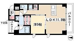 IZResidence 1LDKの間取図画像