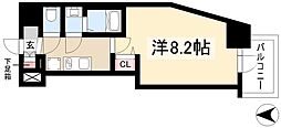 ディアレイシャス名古屋中村公園 1Kの間取図画像