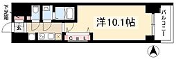 プレサンス丸の内フォート 1Kの間取図画像
