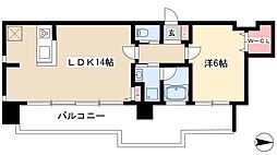 ファーストレジデンス栄 1LDKの間取図画像
