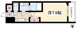 エスリード金山プルミエ 1Kの間取図画像