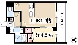 フレア丸の内 1LDKの間取図画像