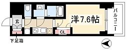 プレサンスTHE久屋大通レジェンド 1Kの間取図画像
