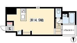 S-FORT六番町 ワンルームの間取図画像