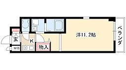 サウス名駅 1Kの間取図画像
