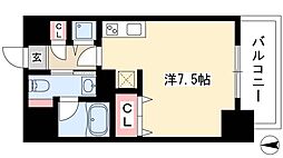 エグゼプレジオ ワンルームの間取図画像