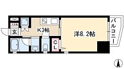 セレニティー金山 1Kの間取図画像