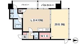 さくらヒルズニシキプラチナムレジデンス 1LDKの間取図画像