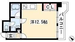 サンプラザ金山 ワンルームの間取図画像