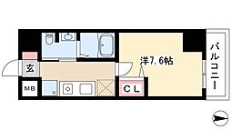 パークアクシス丸の内 1Kの間取図画像