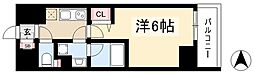 ディアレイシャス東別院 1Kの間取図画像
