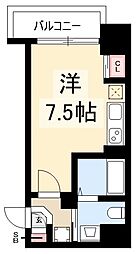 ライブコート丸の内 ワンルームの間取図画像