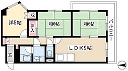 郷原ビル 3LDKの間取図画像
